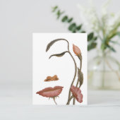 顔花錯覚 ポストカード (スタンド正面)