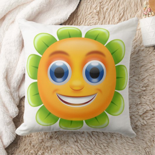 顔花 クッション (ブランケット)