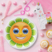 顔花 ペーパープレート (パーティー)