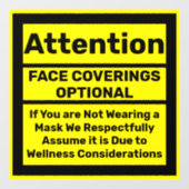 顔補償方針ウェルネス免税 ウィンドウサイン (シート)