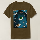 顔認識愚かな目 Tシャツ (デザイン正面)
