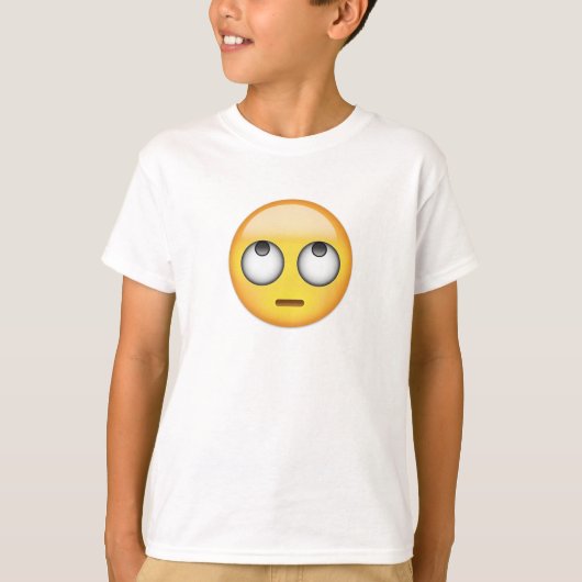 顔転がの目絵文字 Tシャツ (正面)