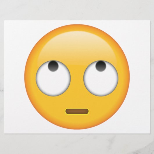 顔転がの目 – 絵文字 チラシ (正面)