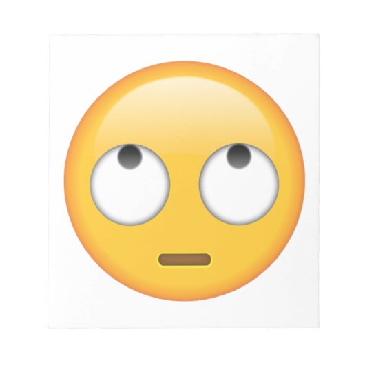 顔転がの目 – 絵文字 ノートパッド (正面)