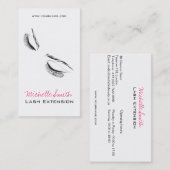 顔長い点滅Lash Extension名刺 名刺 (正面/裏面)
