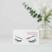 顔長い点滅Lash Extension名刺 名刺 (スタンド正面)