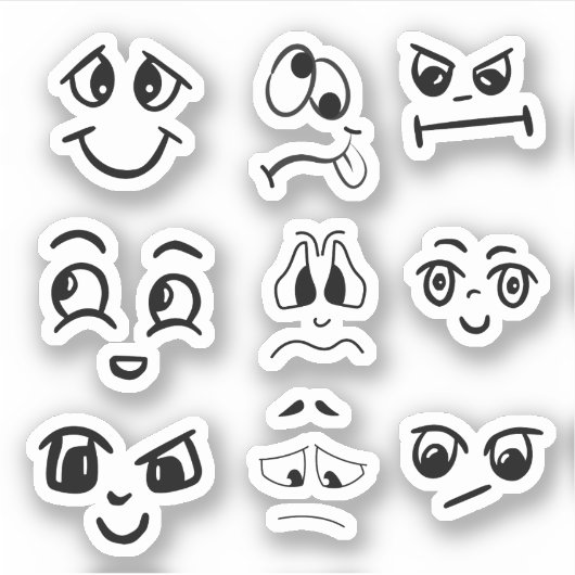 顔間抜けシール シール (正面)