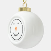 顔雪だるま セラミックボールオーナメント (右)