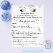 顔面トリートメント同意書 マーブルパート2b チラシ (シングル)