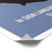 顔面文法ASL教室ポスター。 ポスター (角)