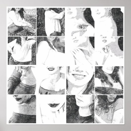 顔面無しコラージュ ポスター (正面)