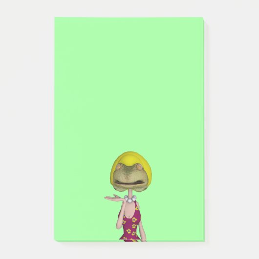 顔面金髪の少女 ポストイット (正面)