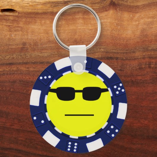 顔面青 キーホルダー (正面)