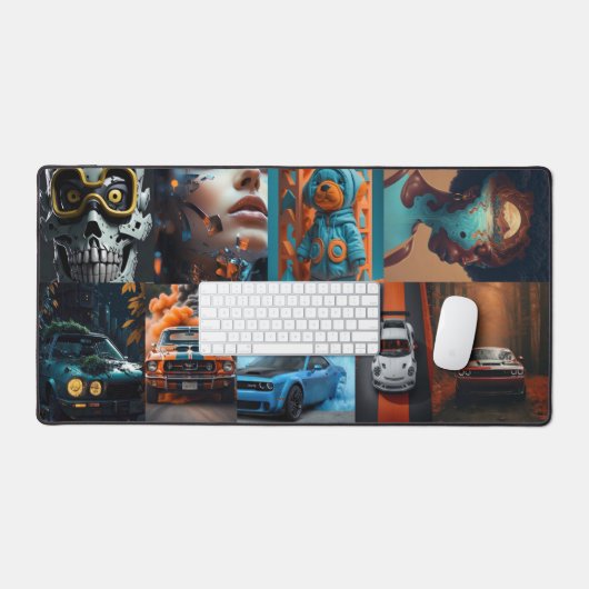 顔面 デスクマット (キーボード&マウス)