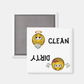 顔食洗機磁石 マグネット (正面/裏面)