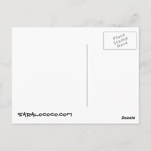 顔1はがき ポストカード (裏面)