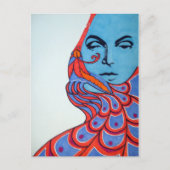 顔1はがき ポストカード (正面)