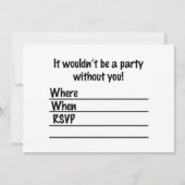 顔100ドル札!写真の追加 招待状 (裏面)