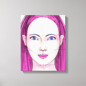 顔14 キャンバスプリント (正面)