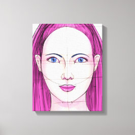 顔14 キャンバスプリント