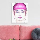 顔16 キャンバスプリント (インサイチュ (リビング))