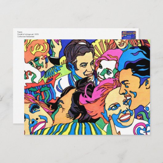 顔1970 ポストカード (正面/裏面)