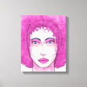 顔1 キャンバスプリント (正面)