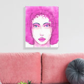 顔1 キャンバスプリント (インサイチュ (リビング))
