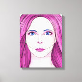 顔1 キャンバスプリント (正面)