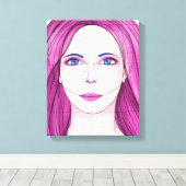 顔1 キャンバスプリント (インサイチュ (ウッドフロア))