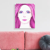顔1 キャンバスプリント (インサイチュ (リビング))