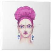 顔1 タイル (正面)