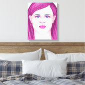 顔25 キャンバスプリント (インサイチュ (寝室))