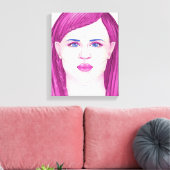 顔25 キャンバスプリント (インサイチュ (リビング))