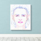 顔2 キャンバスプリント (インサイチュ (ウッドフロア))