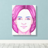 顔2 キャンバスプリント (インサイチュ (ウッドフロア))