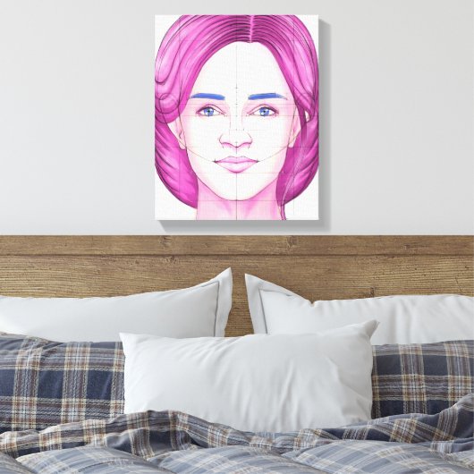 顔2 キャンバスプリント (インサイチュ (寝室))