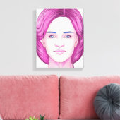 顔2 キャンバスプリント (インサイチュ (リビング))
