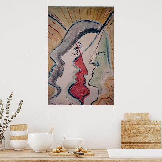 顔2 ポスター (キッチン)