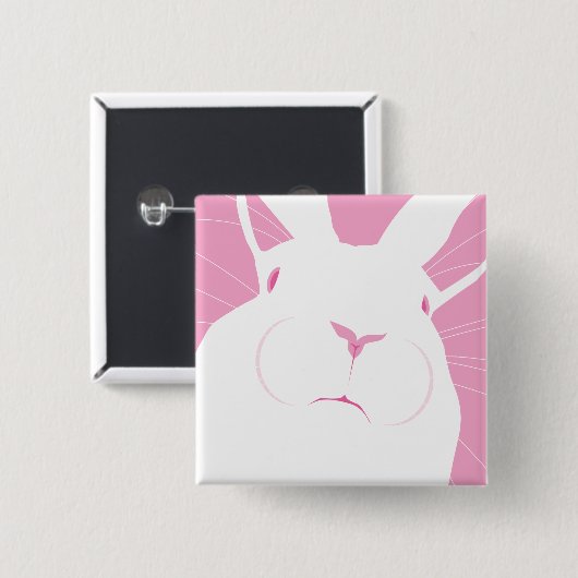 顔2 缶バッジ (正面&裏面)