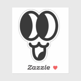 顔3ステッカー シール