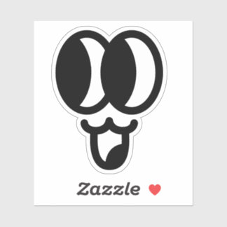 顔3ステッカー シール