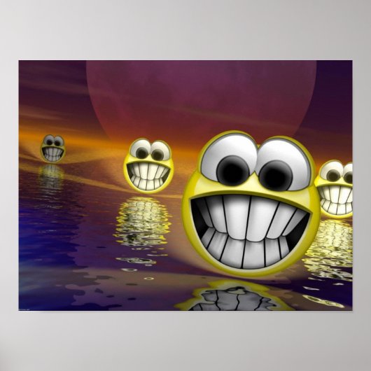 顔3Dポスター ポスター (正面)