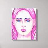 顔5 キャンバスプリント (正面)