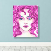 顔7 キャンバスプリント (インサイチュ (ウッドフロア))