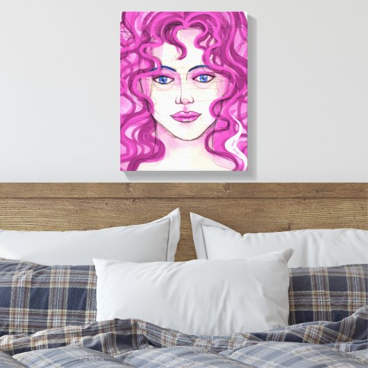 顔7 キャンバスプリント (インサイチュ (寝室))