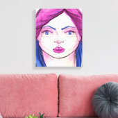 顔9 キャンバスプリント (インサイチュ (リビング))