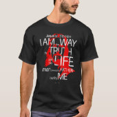 顔・オブ・イエス・ザ・ウェイ真実の人生ヨハネ146驚くべき Tシャツ (正面)
