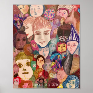 顔・オブ・ワールドby artist, dHardman ポスター