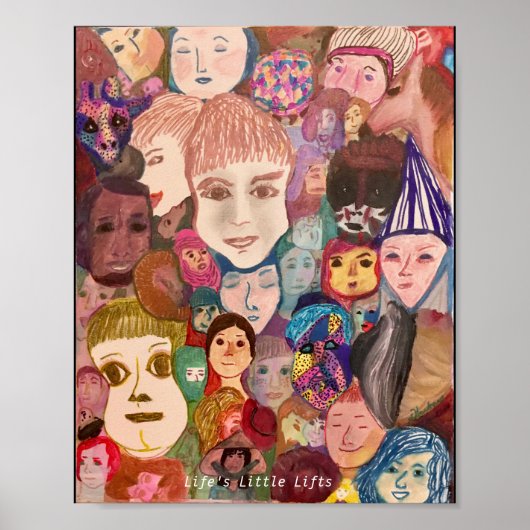 顔・オブ・ワールドby artist, dHardman ポスター (正面)